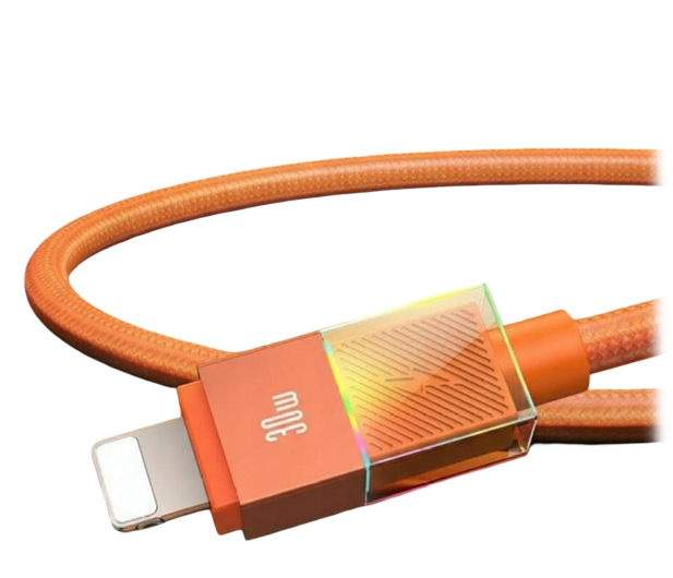 USAMS Kabel 30W USB-C do Lightning 1.2m pomarańczowy - 1490218 - zdjęcie 3